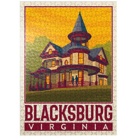puzzleplate American College Towns: Blacksburg, VA 500 Jigsaw Puzzle