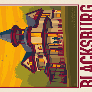 American College Towns: Blacksburg, VA 500 Jigsaw Puzzle 3D Modell