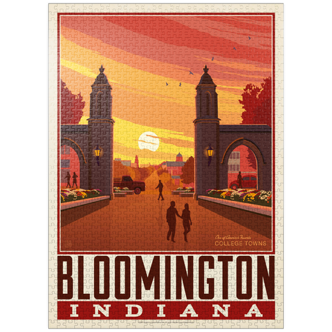 puzzleplate American College Towns: Bloomington, IN 1000 Jigsaw Puzzle