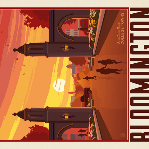 American College Towns: Bloomington, IN 1000 Jigsaw Puzzle 3D Modell