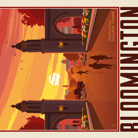 American College Towns: Bloomington, IN 500 Jigsaw Puzzle 3D Modell