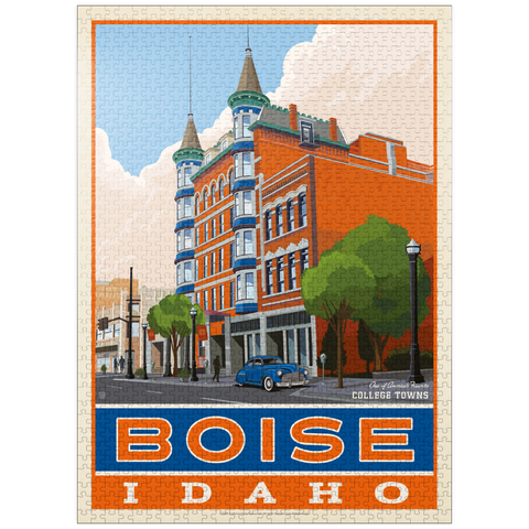 puzzleplate American College Towns: Boise, Idaho 1000 Jigsaw Puzzle