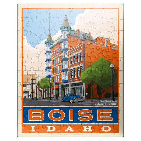 puzzleplate American College Towns: Boise, Idaho 100 Jigsaw Puzzle