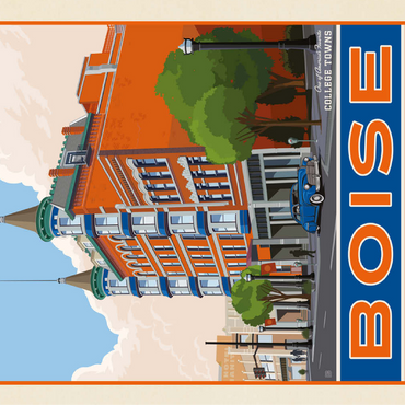 American College Towns: Boise, Idaho 100 Jigsaw Puzzle 3D Modell