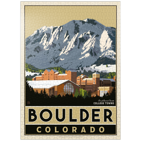 puzzleplate American College Towns: Boulder, CO 1000 Jigsaw Puzzle