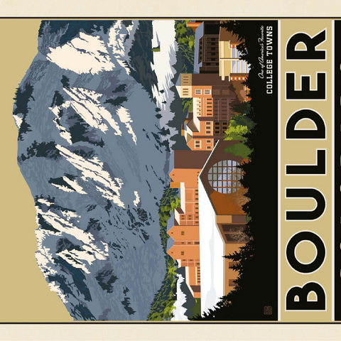 American College Towns: Boulder, CO 100 Jigsaw Puzzle 3D Modell