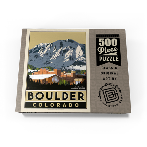 American College Towns: Boulder, CO 500 Jigsaw Puzzle box view3