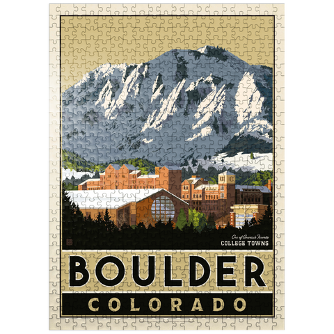 puzzleplate American College Towns: Boulder, CO 500 Jigsaw Puzzle