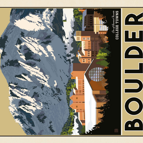 American College Towns: Boulder, CO 500 Jigsaw Puzzle 3D Modell