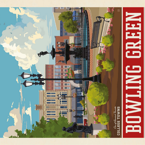 American College Towns: Bowling Green, KY 100 Jigsaw Puzzle 3D Modell