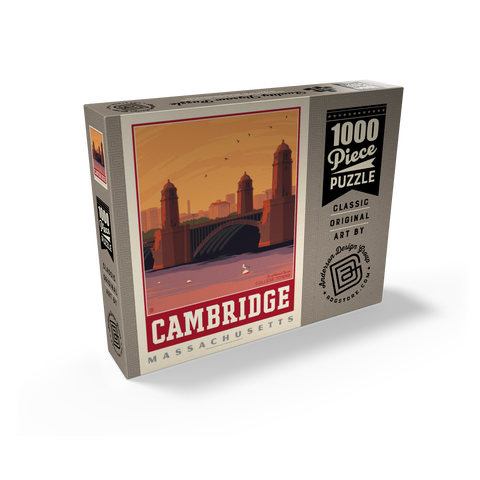American College Towns: Cambridge, MA 1000 Jigsaw Puzzle box view2