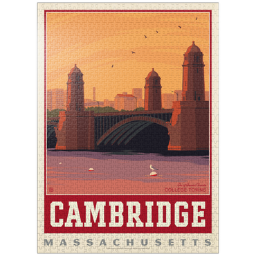 puzzleplate American College Towns: Cambridge, MA 1000 Jigsaw Puzzle
