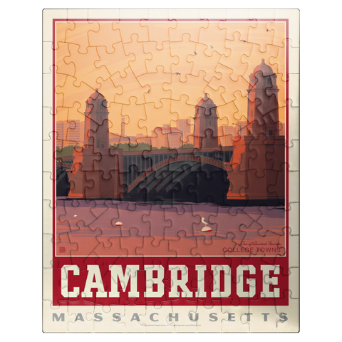 puzzleplate American College Towns: Cambridge, MA 100 Jigsaw Puzzle