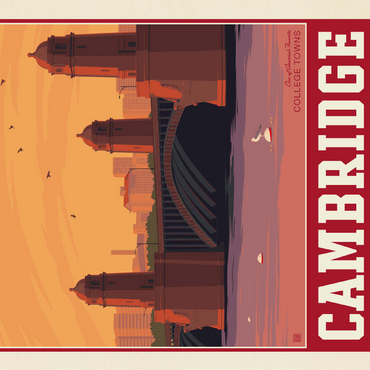 American College Towns: Cambridge, MA 100 Jigsaw Puzzle 3D Modell