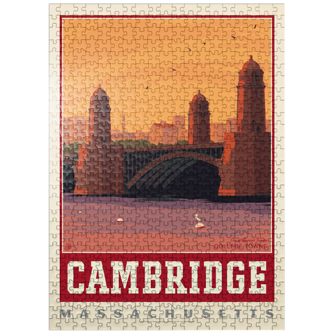 puzzleplate American College Towns: Cambridge, MA 500 Jigsaw Puzzle