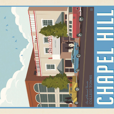 American College Towns: Chapel Hill, NC 100 Jigsaw Puzzle 3D Modell