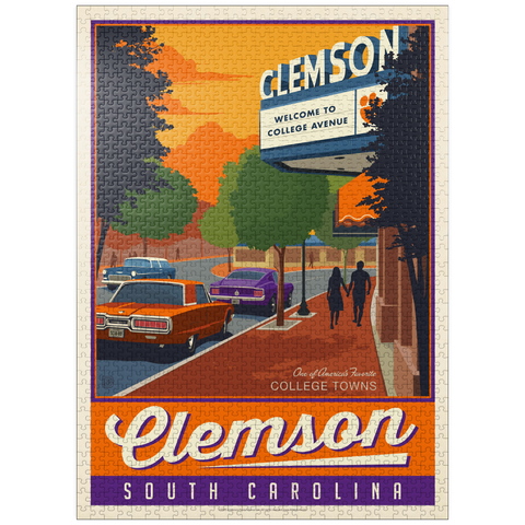 puzzleplate American College Towns: Clemson, SC 1000 Jigsaw Puzzle