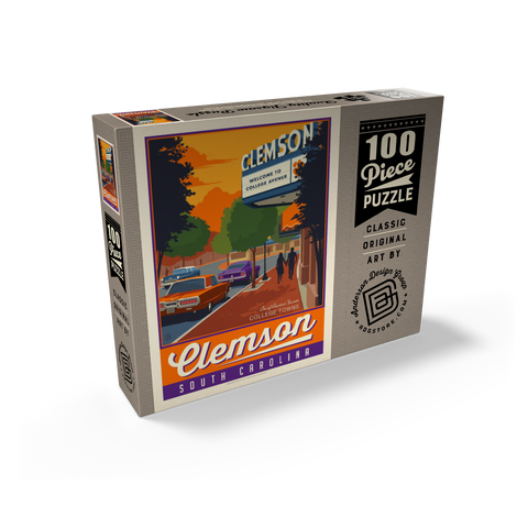 American College Towns: Clemson, SC 100 Jigsaw Puzzle box view2