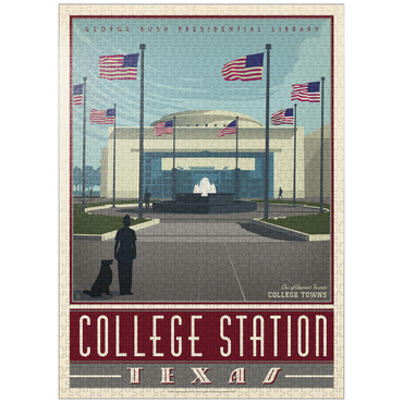 puzzleplate American College Towns: College Station, TX 1000 Jigsaw Puzzle
