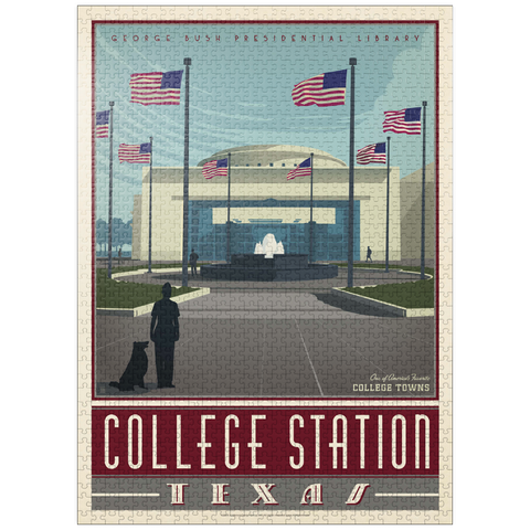 puzzleplate American College Towns: College Station, TX 1000 Jigsaw Puzzle
