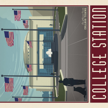 American College Towns: College Station, TX 100 Jigsaw Puzzle 3D Modell