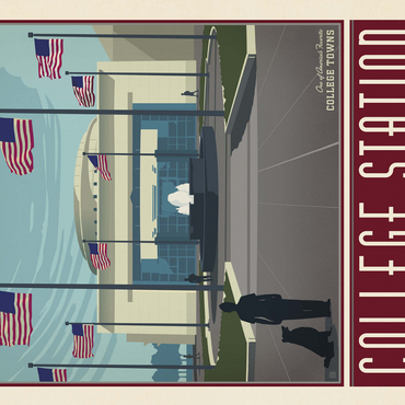 American College Towns: College Station, TX 500 Jigsaw Puzzle 3D Modell