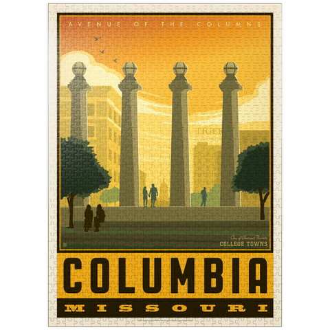 puzzleplate American College Towns: Columbia, MO 1000 Jigsaw Puzzle
