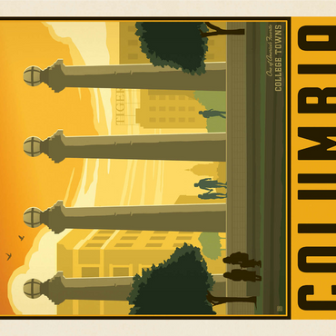 American College Towns: Columbia, MO 1000 Jigsaw Puzzle 3D Modell