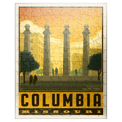 puzzleplate American College Towns: Columbia, MO 100 Jigsaw Puzzle