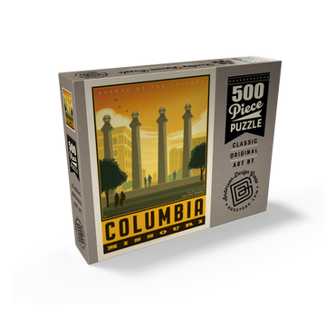 American College Towns: Columbia, MO 500 Jigsaw Puzzle box view2