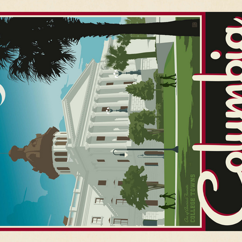American College Towns: Columbia, SC 500 Jigsaw Puzzle 3D Modell