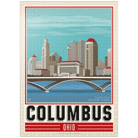 puzzleplate American College Towns: Columbus, OH 1000 Jigsaw Puzzle