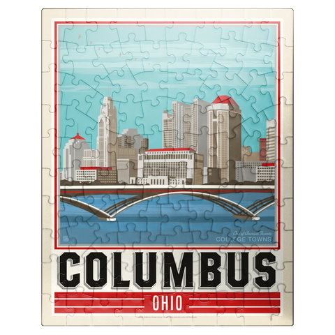 puzzleplate American College Towns: Columbus, OH 100 Jigsaw Puzzle