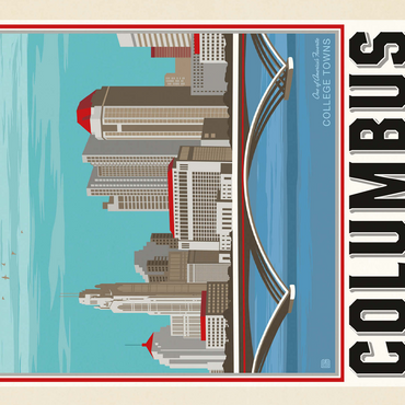 American College Towns: Columbus, OH 500 Jigsaw Puzzle 3D Modell