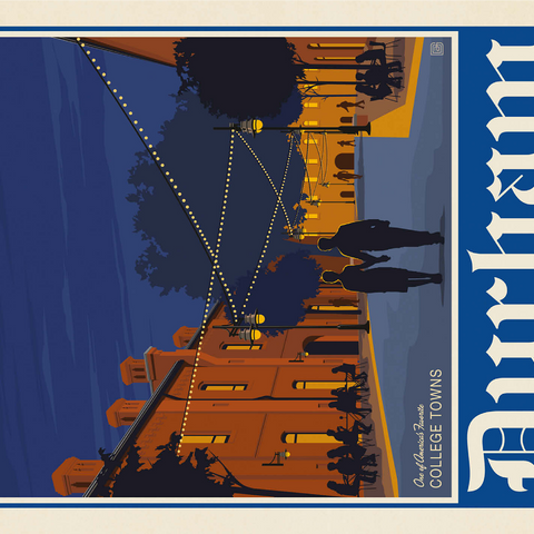 American College Towns: Durham, NC 1000 Jigsaw Puzzle 3D Modell