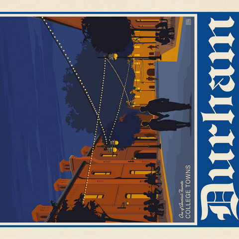 American College Towns: Durham, NC 100 Jigsaw Puzzle 3D Modell