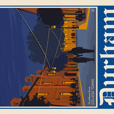 American College Towns: Durham, NC 500 Jigsaw Puzzle 3D Modell