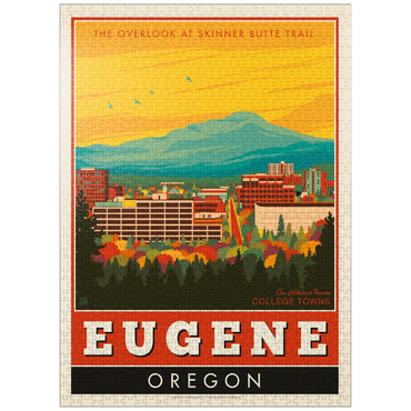 puzzleplate American College Towns: Eugene, Oregon 1000 Jigsaw Puzzle