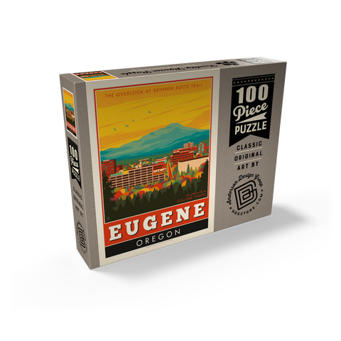 American College Towns: Eugene, Oregon 100 Jigsaw Puzzle box view2