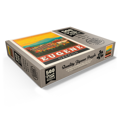 American College Towns: Eugene, Oregon 500 Jigsaw Puzzle box view1