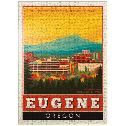 puzzleplate American College Towns: Eugene, Oregon 500 Jigsaw Puzzle