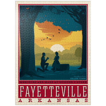 puzzleplate American College Towns: Fayetteville, Arkansas 1000 Jigsaw Puzzle
