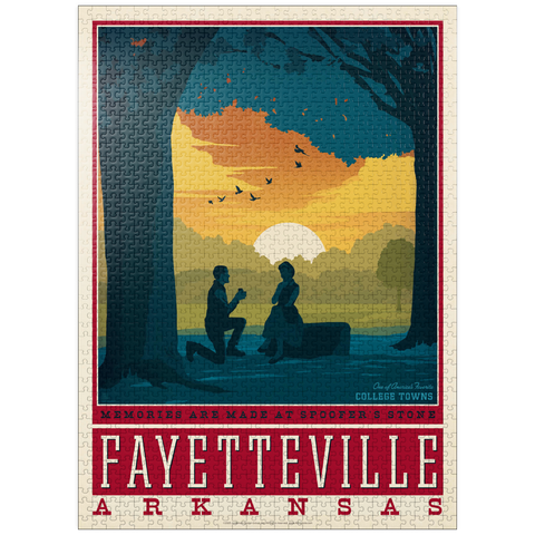 puzzleplate American College Towns: Fayetteville, Arkansas 1000 Jigsaw Puzzle