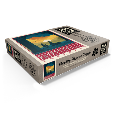 American College Towns: Fayetteville, Arkansas 100 Jigsaw Puzzle box view1