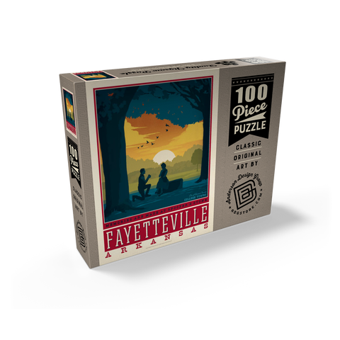American College Towns: Fayetteville, Arkansas 100 Jigsaw Puzzle box view2