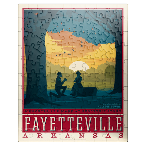 puzzleplate American College Towns: Fayetteville, Arkansas 100 Jigsaw Puzzle