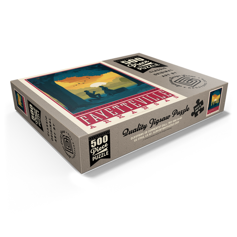American College Towns: Fayetteville, Arkansas 500 Jigsaw Puzzle box view1