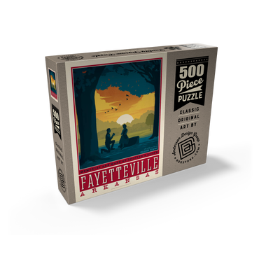 American College Towns: Fayetteville, Arkansas 500 Jigsaw Puzzle box view2