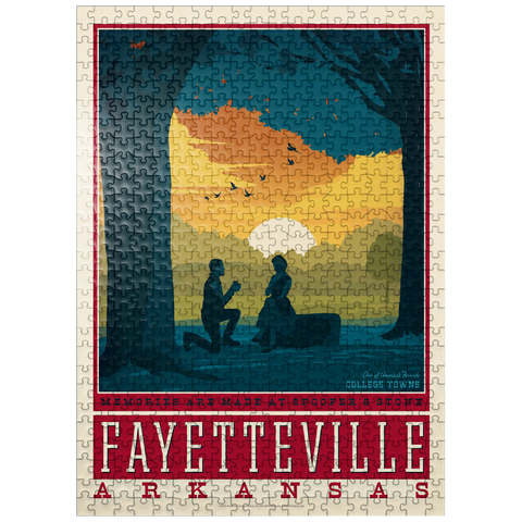 puzzleplate American College Towns: Fayetteville, Arkansas 500 Jigsaw Puzzle