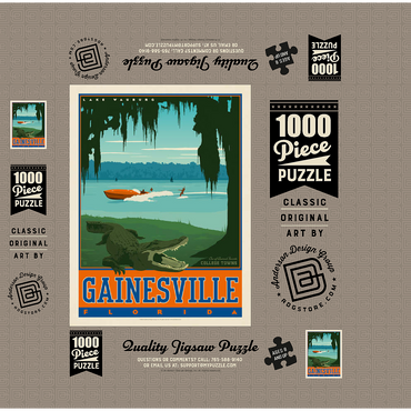 American College Towns: Gainesville, Florida 1000 Jigsaw Puzzle box 3D Modell